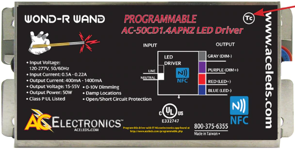 LED Driver DIM 200W Input 120-277 Vac D1150AD200W07 Inadisa