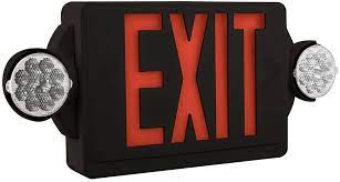 Lithonia Lighting LV S W 1 R 120/277 EL N Emergency Exit Sign